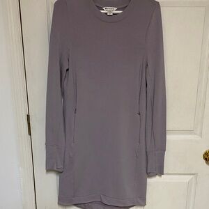 Athleta Soft Lavender Long Sleeve Dress